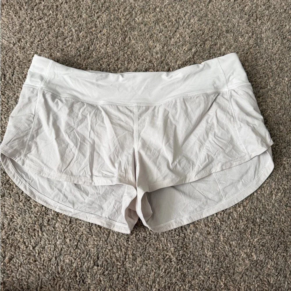 lululemon athletica Women's Light Gray Athletic Shorts